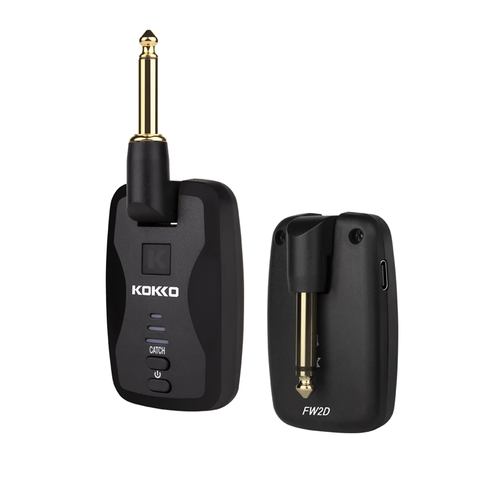 Guitar Wireless Transmitter Receiver 2.4Ghz 48kHZ/16bit with 6.35mm Silent Jack Wireless System for Eletric Acostic Guitar enlarge