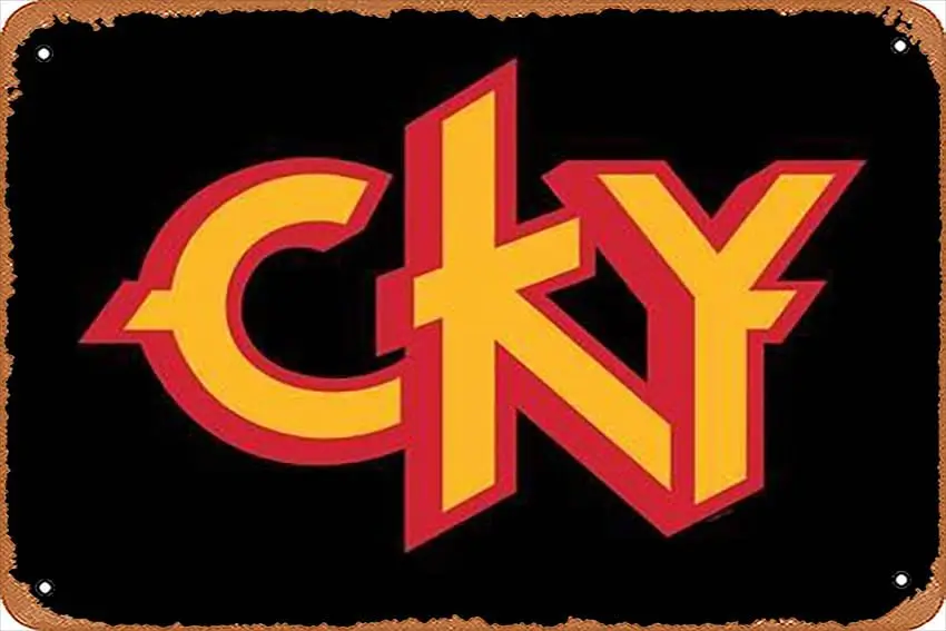 Фото 1p, металлическая жестяная вывеска ch - логотип CKY - постер с металлической табличкой для кафе, бара, домашнего декора стен №1
