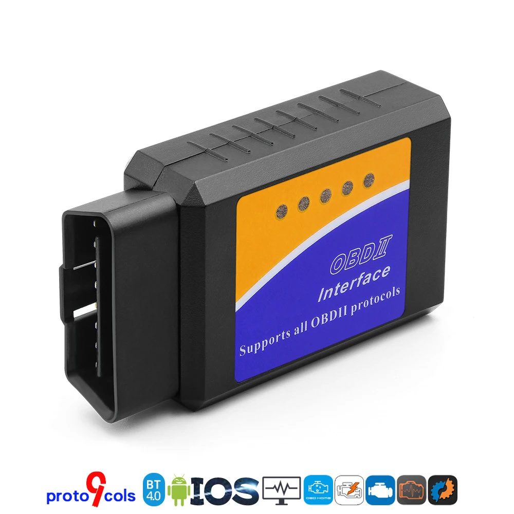 

Диагностический Адаптер ELM327 Bluetooth 4.0, Сканер OBD, Считыватель Кодов Для Android И iOS
