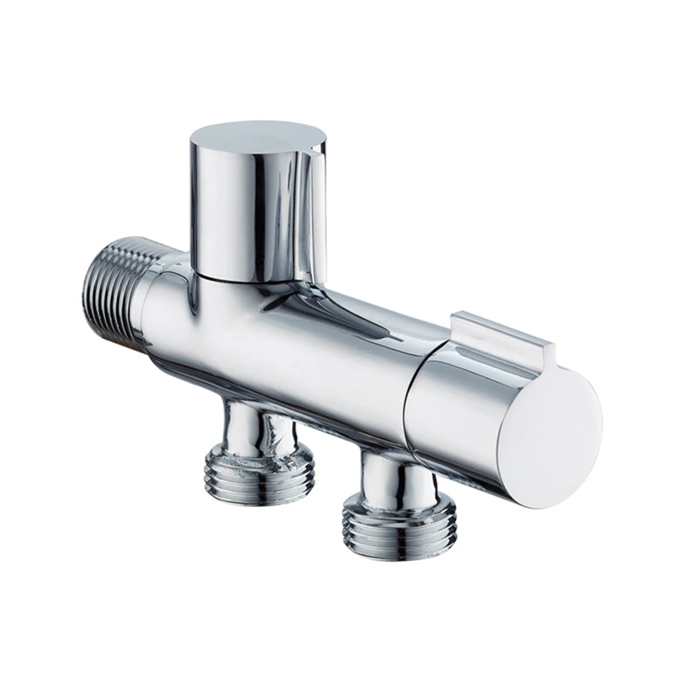 

Bathroom Angle Valve Copper Double Outlet Valve G1/2 For Shower Head Toilet Sink Basin Water Heater Bidet Sprayer Angle Valve