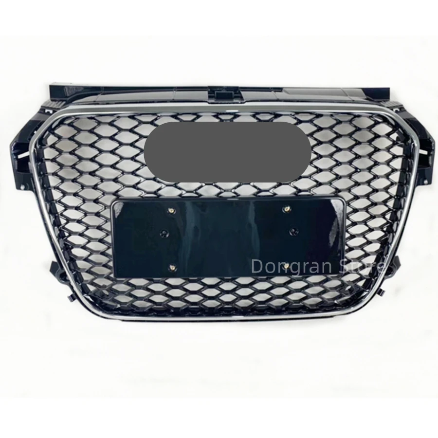 

Chrome Frame Black Grill Car Front Bumper Grille Grill For Audi RS1 For A1/S1 Grill 2010 2011 2012 2013 2014 Without Emblem