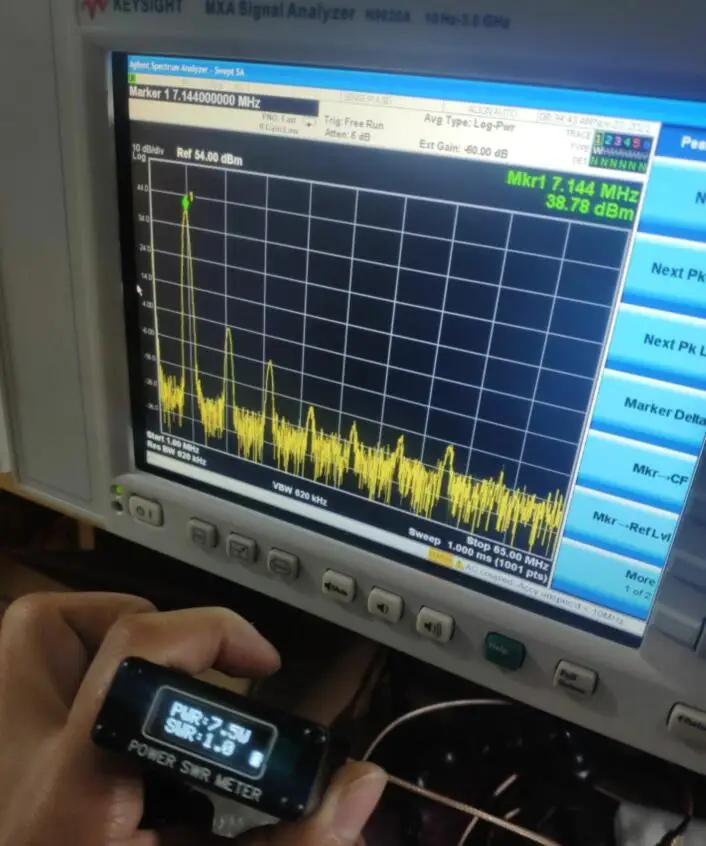 Мини QRP 80 Вт 1 6 МГц-30 МГц SWR HF короткая волна стандартная фотография и измеритель