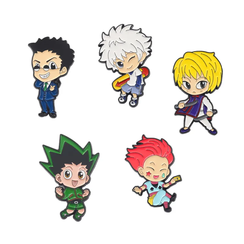 

C2414 HUNTER×HUNTER Badges With Anime Enamel Pin Brooches Lapel Pins Badges on Backpack Accessories Decorative Jewelry Gift