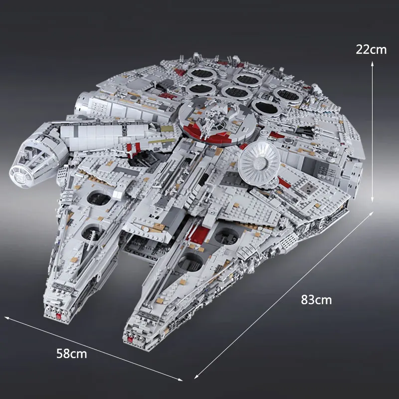 

In stock Toy Compatible 05132 75192 Milleninium Fialcon 8445pcs Model Building Blocks High Difficulty Brick Adult Gifts Set