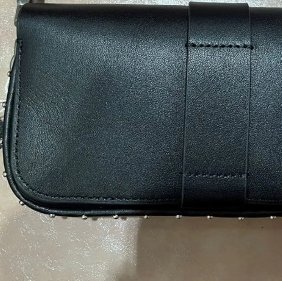 

Женская сумка из натуральной кожи, модные черные мини-сумки через плечо с цепочкой