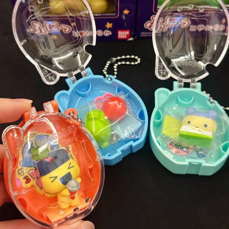 Фото Новый хит Bandai Tamagotchi Pooptime Shaped V1V2 слепая коробка аниме фигурка фасоль кукла слепая сумка украшение рюкзака игрушка подарки на день рождения №3
