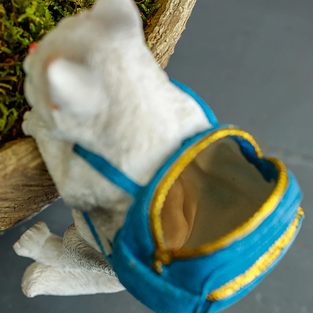 Подвески для кошек Статуя куклы из смолы горшечные растения цветочный горшок