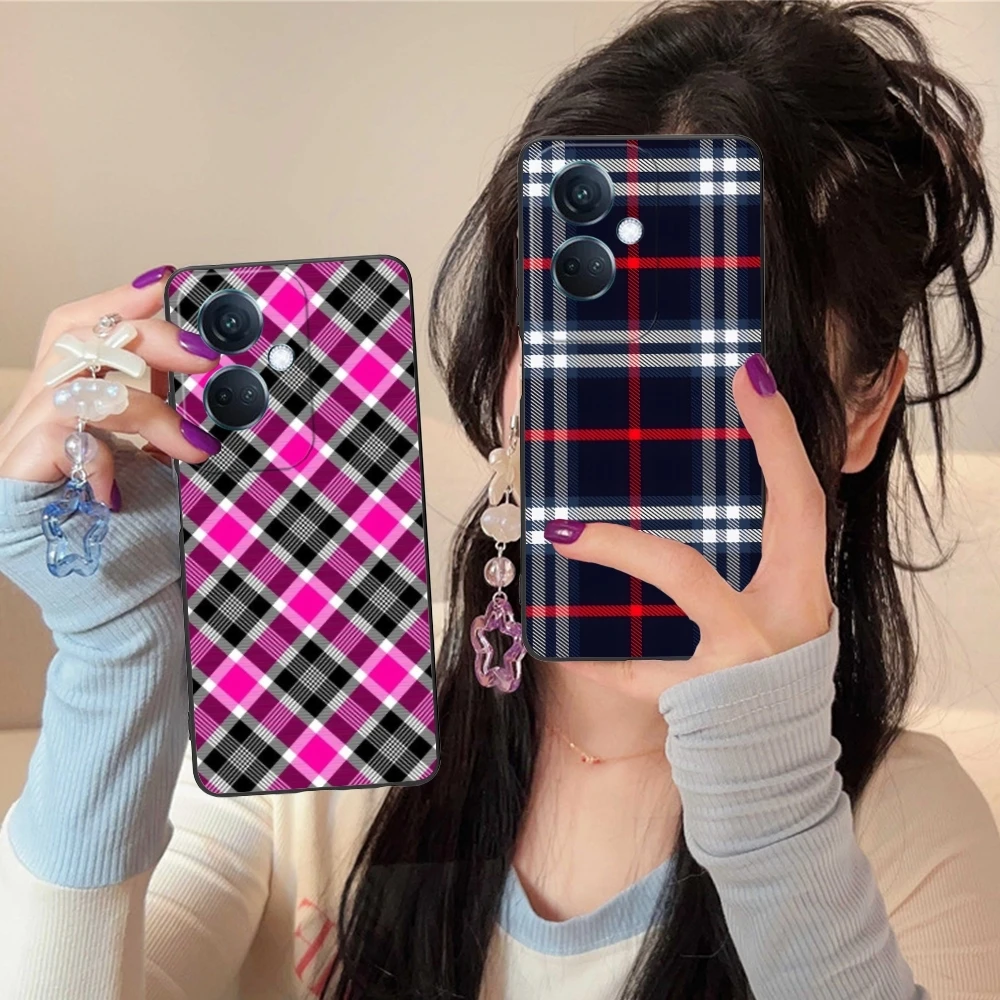 Чехол для мобильного телефона с решетчатой текстурой OPPO Find X5 X3 X2 A93 Reno 8 7 Pro A74 A72 A53