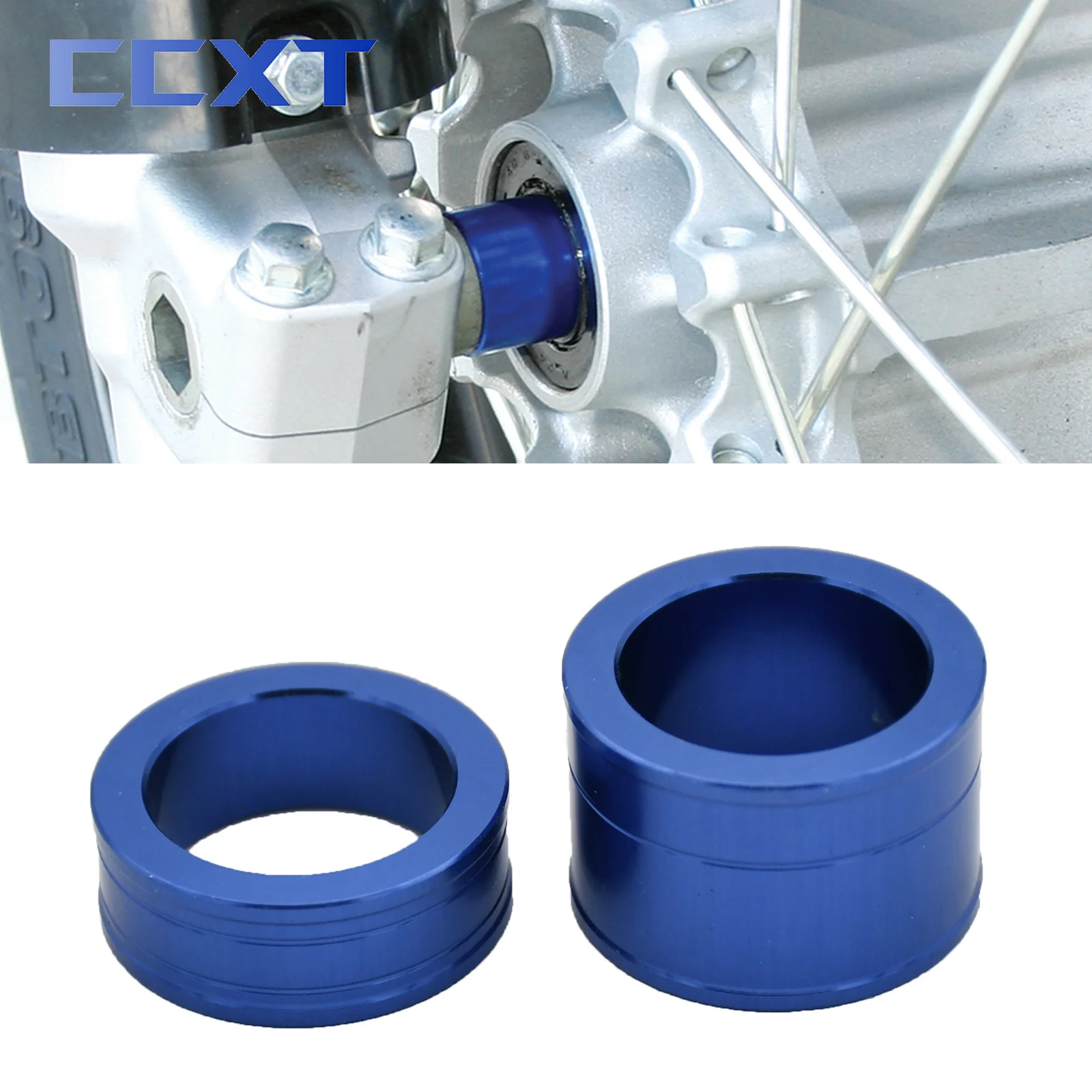 

CNC Aluminum Billet Front Wheel Spacer Hub Collar For Yamaha YZ250F YZ450F 2014-2018 YZ250FX YZ450FX 2015 2016 2017 2018 Parts