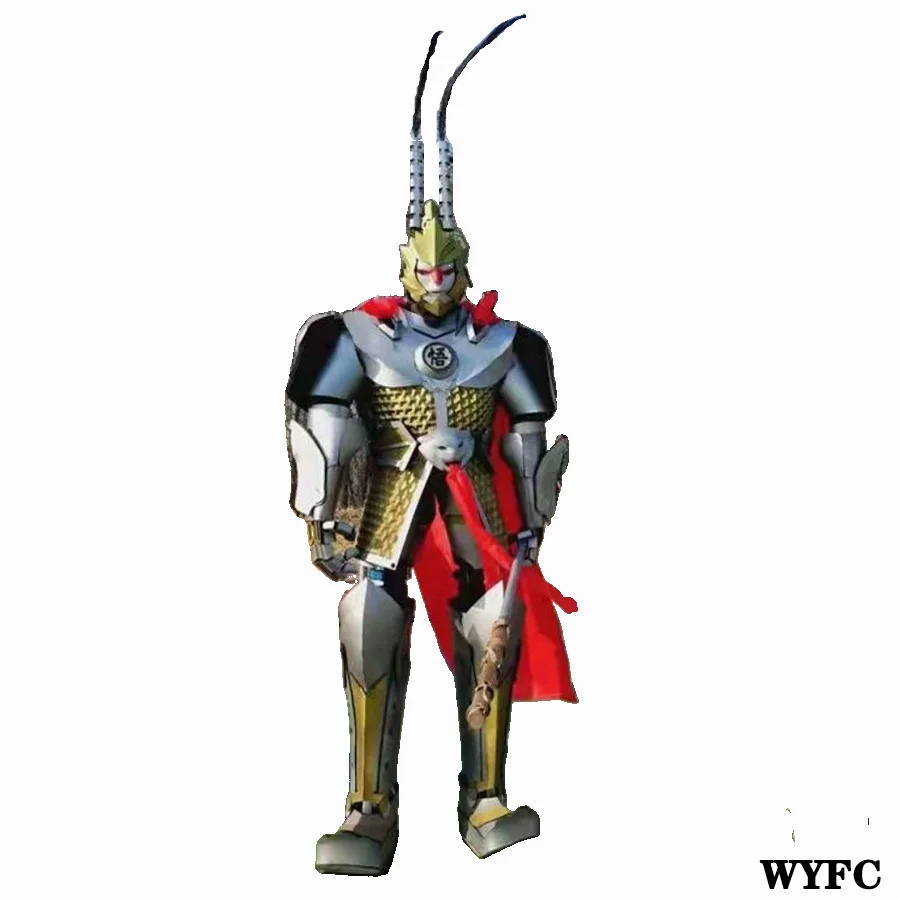 

Робот Mech Human Armor Косплей Sun Wukong The Monkey King носимый ТВ реквизит для представлений сценический талисман Гоку китайский герой