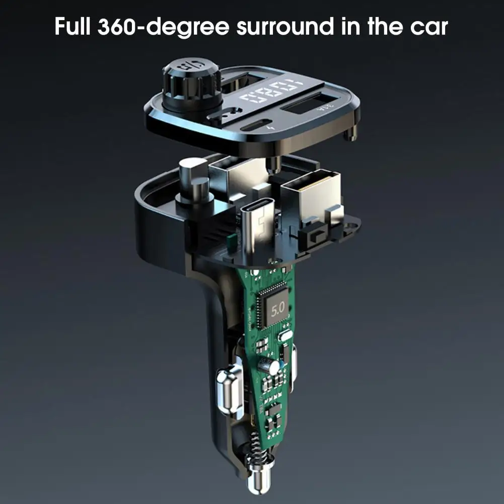 

Автомобильное зарядное устройство, адаптер, прочная быстрая зарядка, гарнитура, Bluetooth-совместимый адаптер, MP3 музыкальный плеер для автомоб...