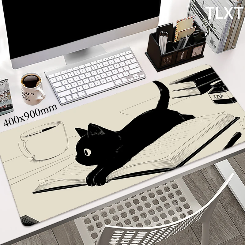 

Cute Cat Large Mouse Mat Gaming Mousepad Big Gamer Mousepads Rubber Keyboard Mats Pc Deskpad Rubber Mouse Pads Kawaii Table Mats