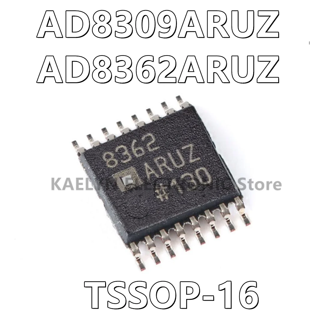 

10 шт./партия AD8309ARUZ AD8309 AD8362ARUZ AD8362 Радиочастотный детектор IC Cellular, GSM, CDMA, TDMA, TETRA 50 Гц ± 0,5 дБ 16-TSSOP