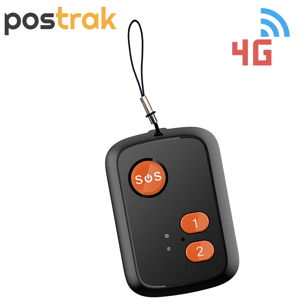 

4G LTE GPS Personal Tracker 1000mAh Battery Big SOS Button For Elder and Kids Tracking
