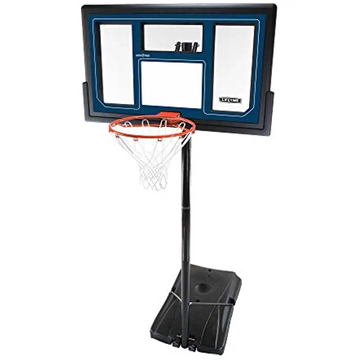 

Портативная баскетбольная система с регулируемой высотой, срок службы 1529, 50-дюймовая Противоударная задняя панель, черный/красный/синий, ст...