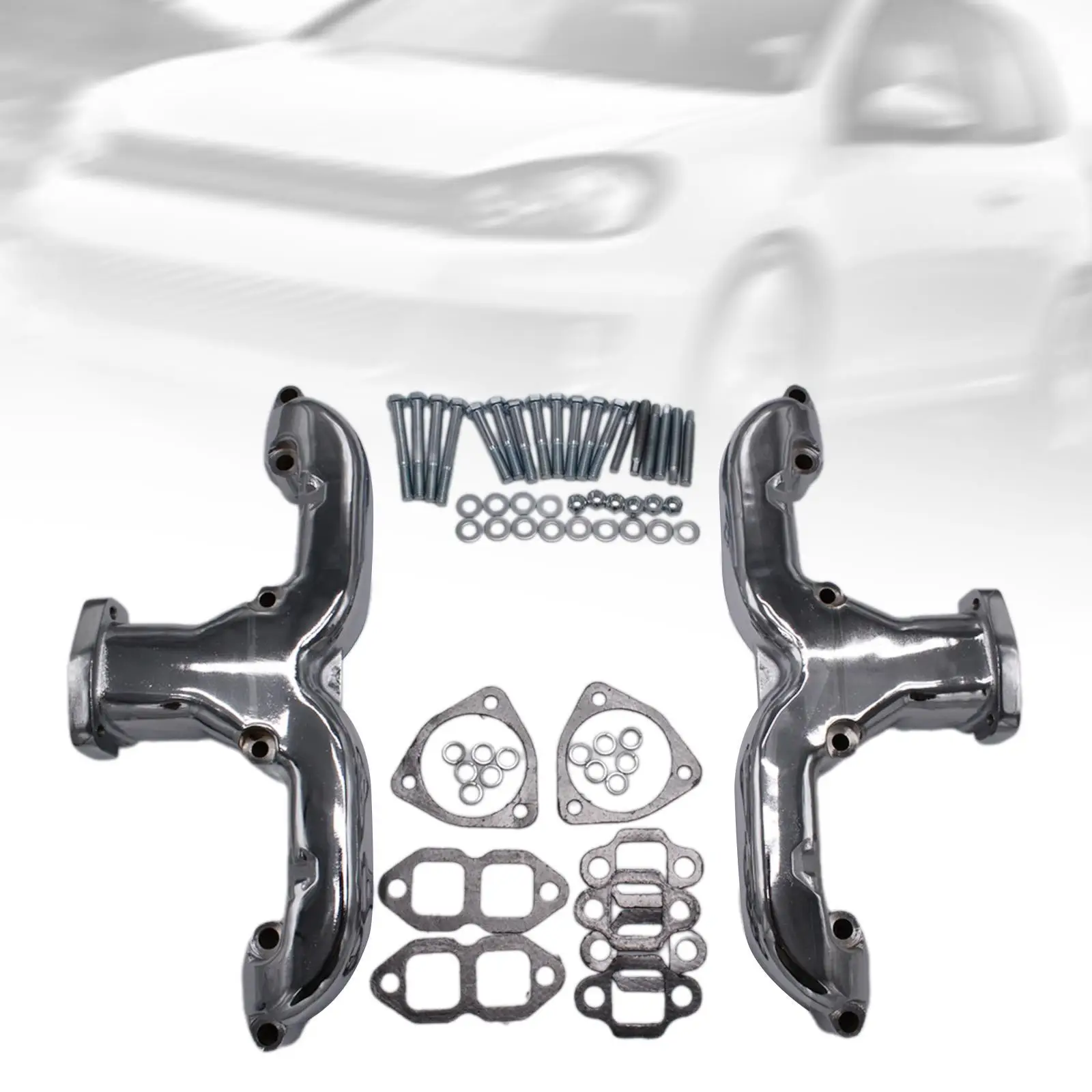 Гладкие выпускные коллекторы с прокладками для Chevy Sbc 283 305 327 350 400