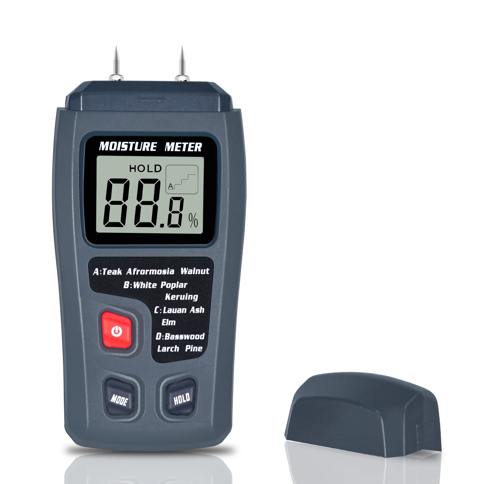 Фото Цифровой измеритель влажности древесины EMT01 Professional 0 ~ 99,9% измеритель влажности древесины портативный инструмент ЖК-дисплей детектор влажности древесины №1