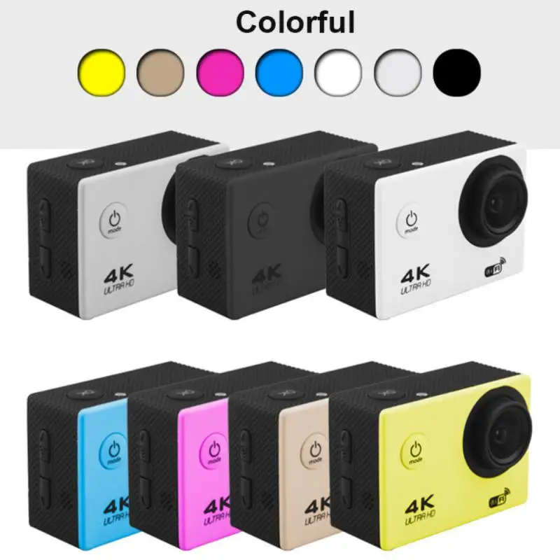 

Экшн-камера Ultra HD 4K 30fps 1080P 60fps WiFi 2-Дюймовая 170D Подводная Водонепроницаемая Спортивная камера для видеозаписи на шлем