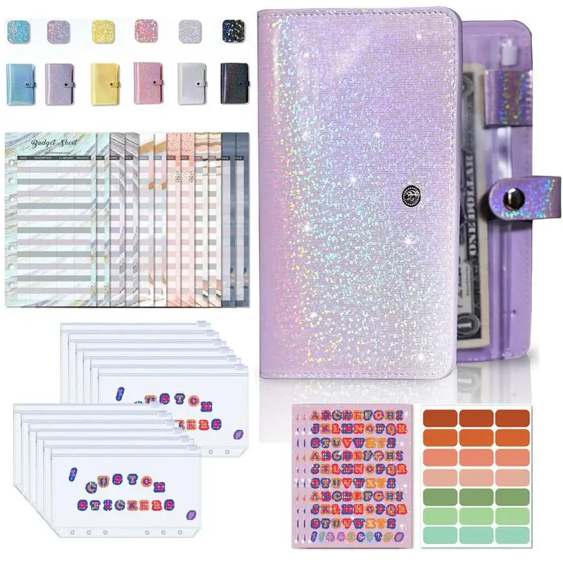 

A6 Gypsophila Binder Notebook Cover DIY Diary Agenda Planner Paper Cover School Stationery Office Supplies