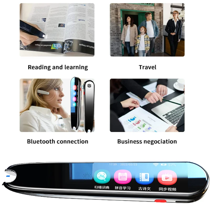 

X2 Smart Voice Scan Translator Pen Multifunction Offline Translation Real Time Language Translator Business Travel Abroad