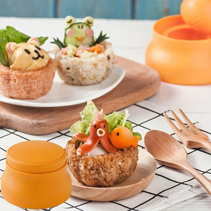 Японские приборы для суши в форме чашки искусственная фотография ланч-бокса