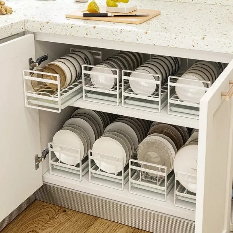 

Bowl and Plate Storage Bowl and Dish Rack Cabinet Small Cabinet Built-in Shelf Kitchen Sink Drain Basket Kitchen Pot Cover Frame