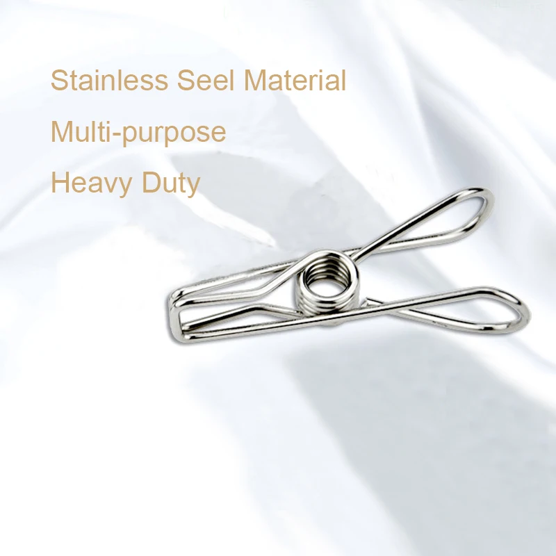 

Sealing For Household Clip Hangers Holders Stainless Clamps Pegs Clothes Clips Clothing Clips Clothespin 6cm/6.5cm Steel Pins