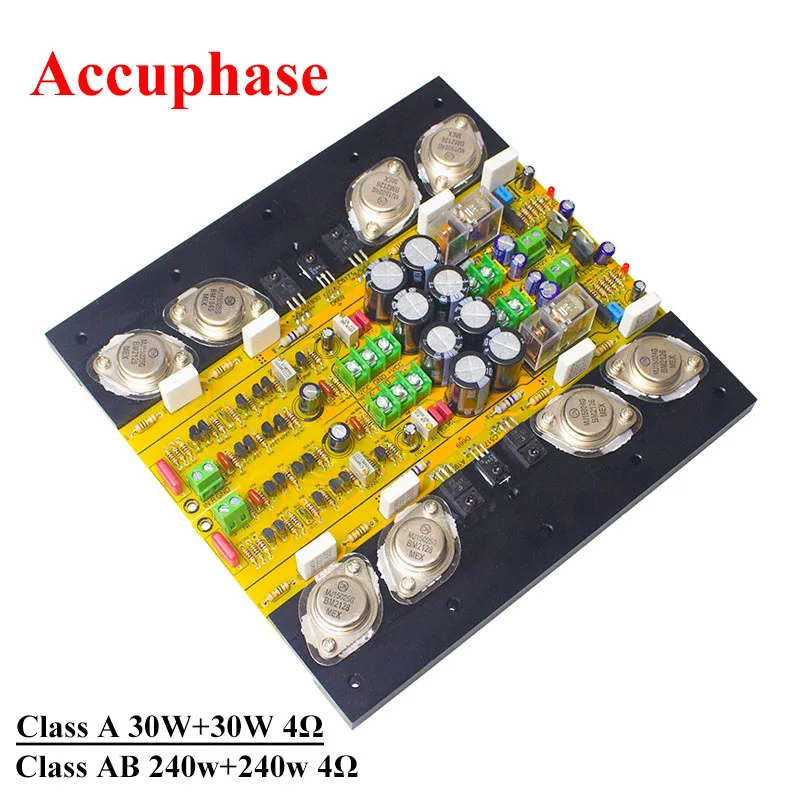 

240w*2 Accuphase Class A Class AB 2-channel Power Amplifier Board Toshiba Transistor 2SK246 2SJ103 Circuit Protection HIFI Audio