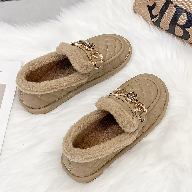 

Туфли женские с бантом, повседневные меховые кроссовки, лоферы, без застежки, круглый носок, Бабочка, Мокасины, Осень-зима 2023