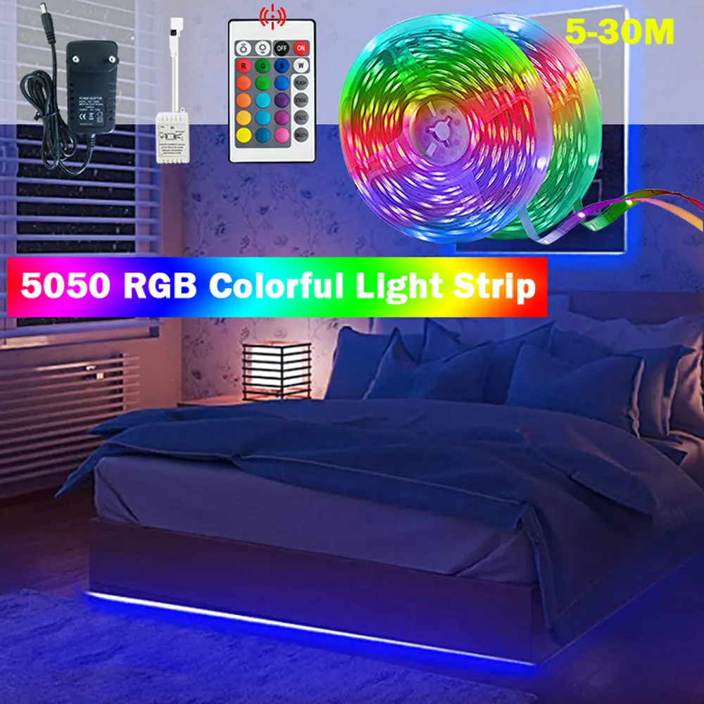 

Светодиодные полосы света WIFI Mini Bluetooth USB RGB 5050 Светодиодная лампа освещения Телефон APP Control For TV BackLight Party Christmas