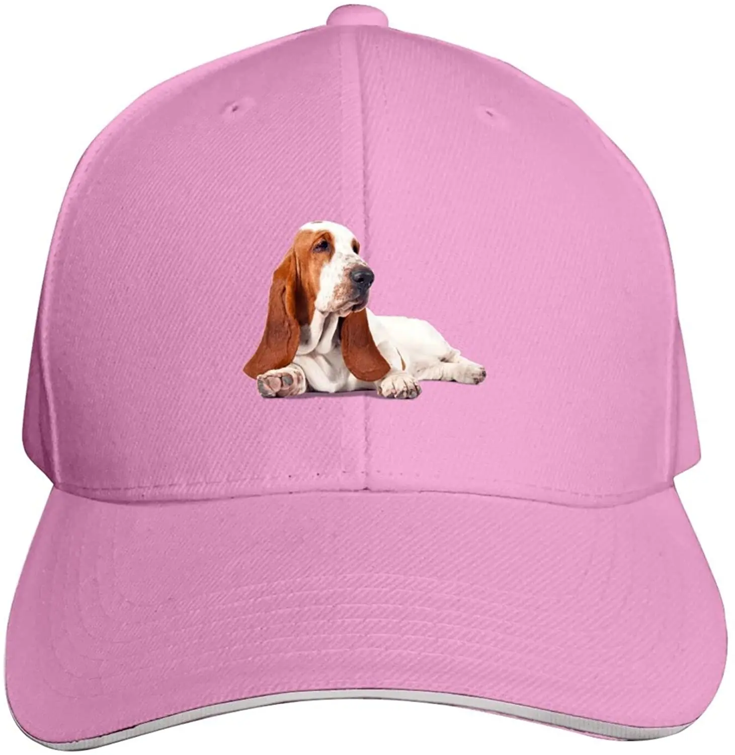 

Bассет Хаунд Собака унисекс Регулируемая бейсбольная Кепка шляпы сэндвич Кепка