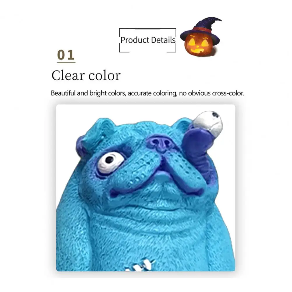 Садовая статуя бульдога зомби Dedcor Хэллоуин из смолы уличное украшение для дома и