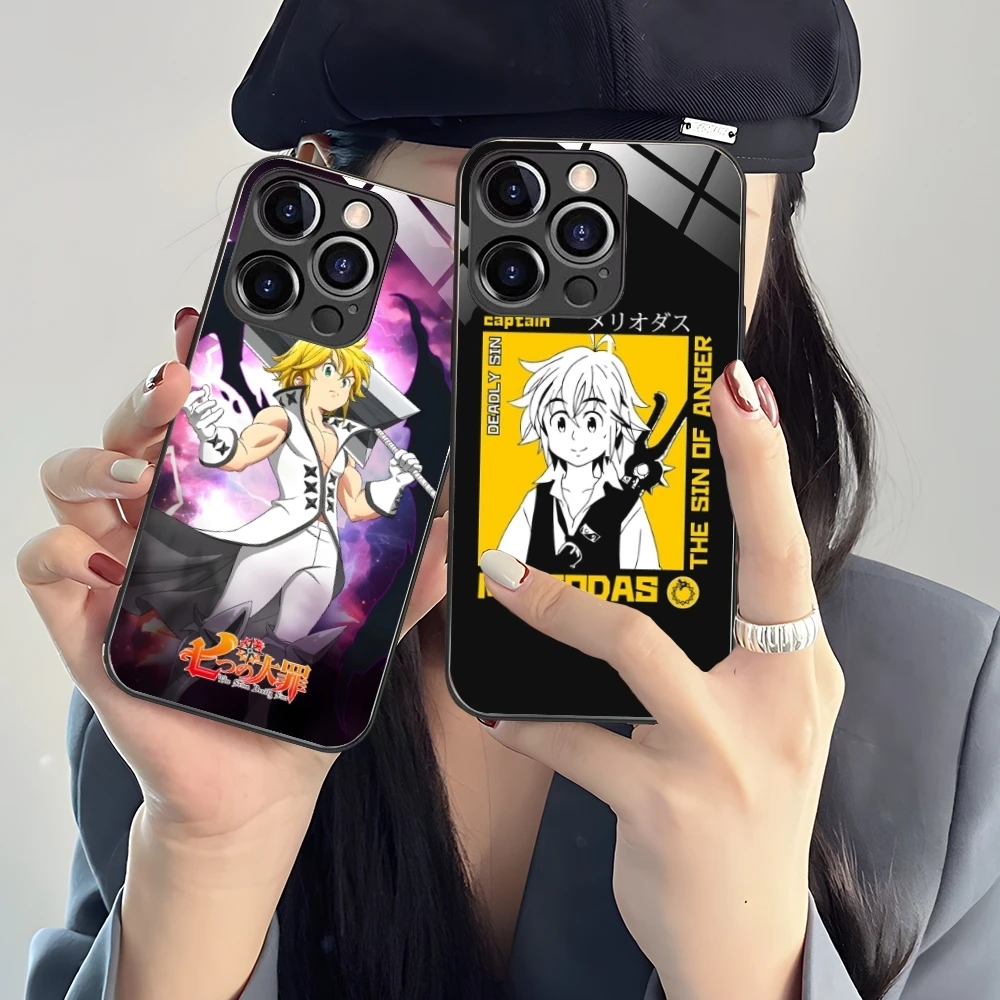 Чехол для сотового телефона мелиодас семь смертных грехов iPhone 16 15 14 13 12 11 X XR XS 8 Pro