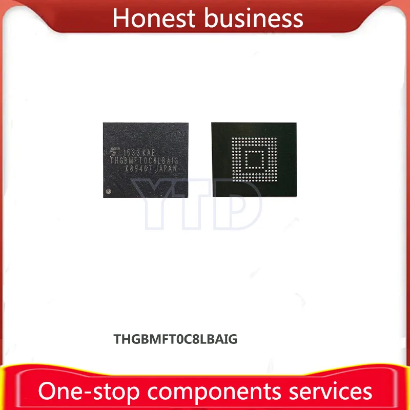 THGBMFT0C8LBAIG 100% рабочий 100% качественный EMMC BGA 128G чип мобильный телефон жесткий диск памяти компьютер память THGBMFT0C8