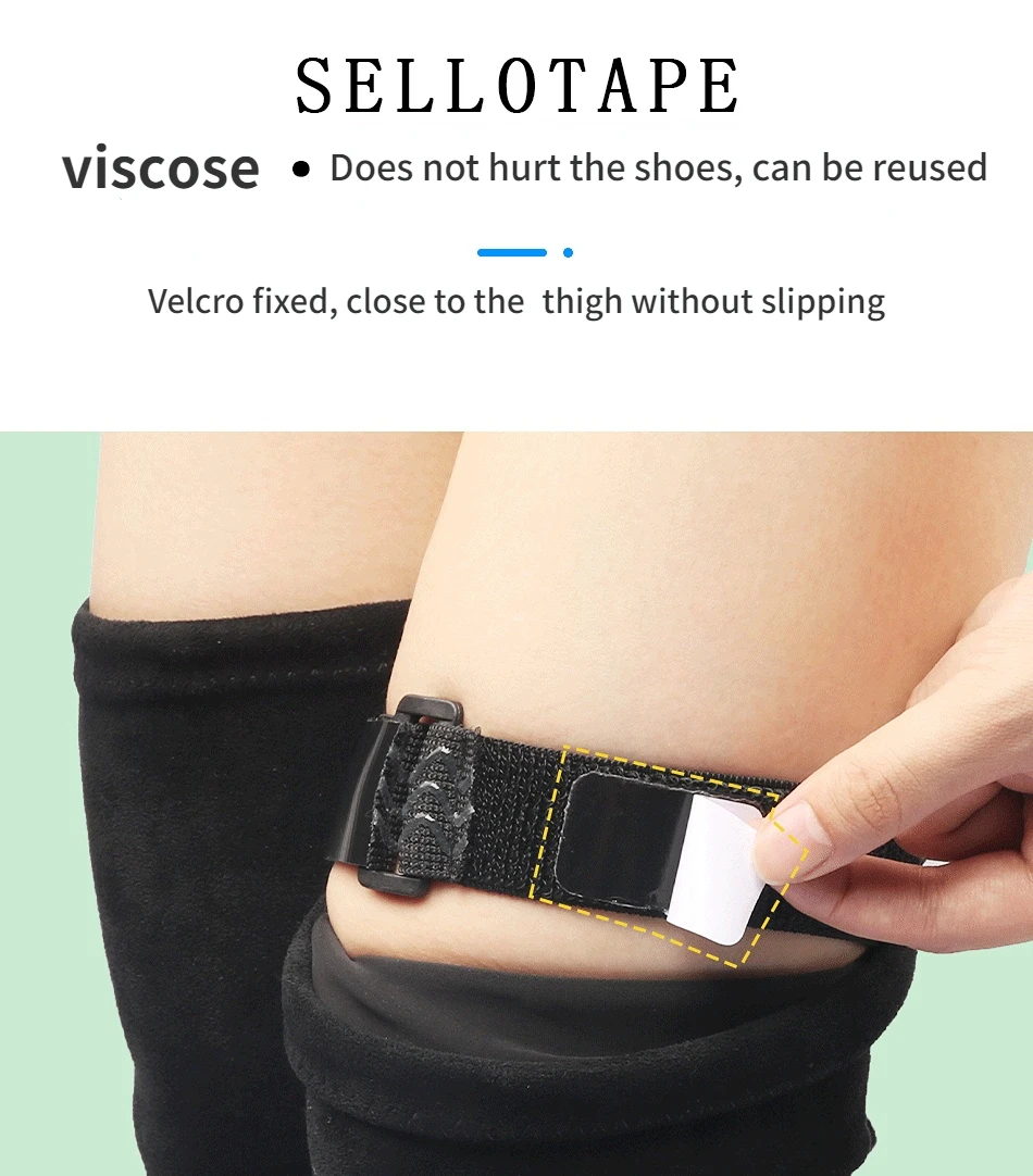 1 Pair High Boots Straps Adjustable Elastic Boots Lace Prevent Falling Off Convenient Detachable  Anti-skid Shoe Lace