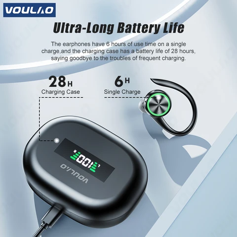 Беспроводные наушники-вкладыши с шумоподавлением, с микрофоном