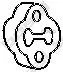 255-275_крепление глушителя!\ Fiat Ford Kia Mazda Nissan 1.3-2.5 80 BOSAL арт. 255-275 | Автомобили и
