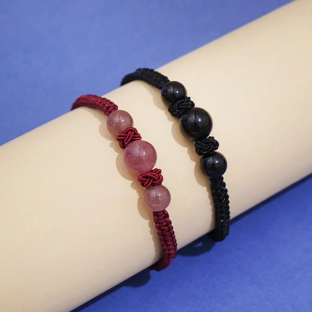 

Handmade Woven Baided Rope Women Men Adjustable Bracelets Bangle Couple Lover Jewelry Bracelet Bouton Pression Wholesale