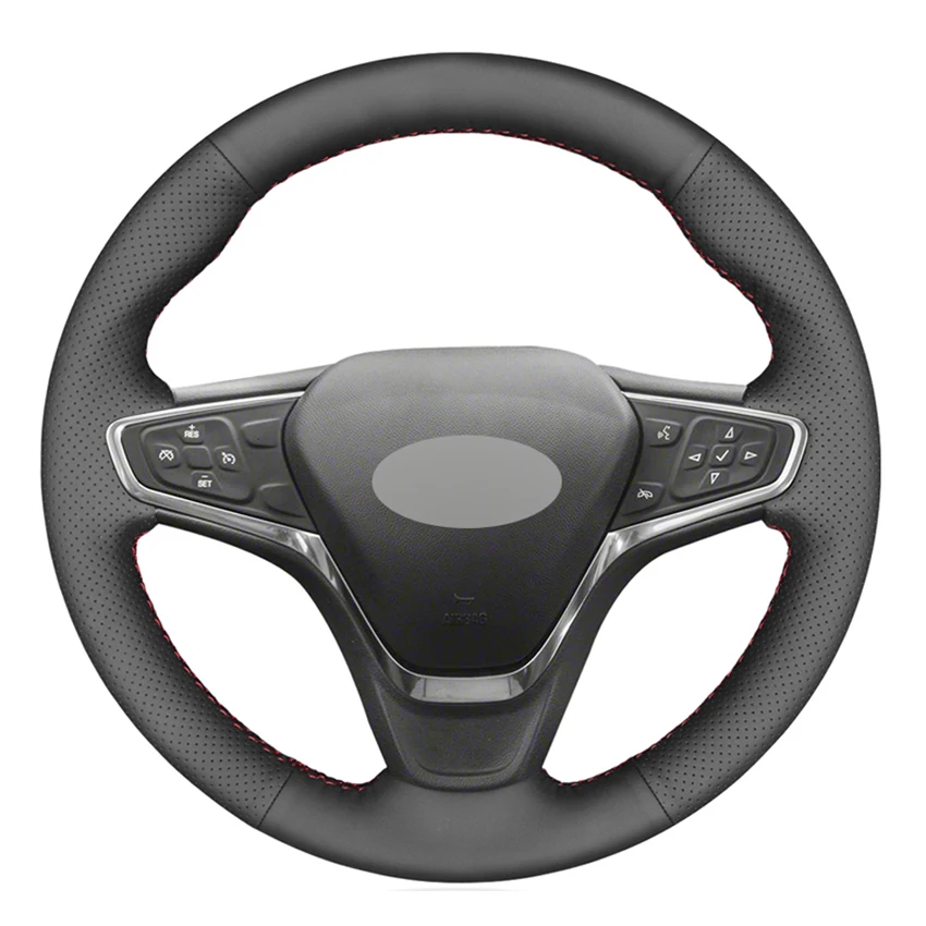 

Black PU Faux Leather Car Steering Wheel Cover for Chevrolet Malibu XL 2015-2019 Equinox 2017-2019 Opel Ampera-E 2017-2019