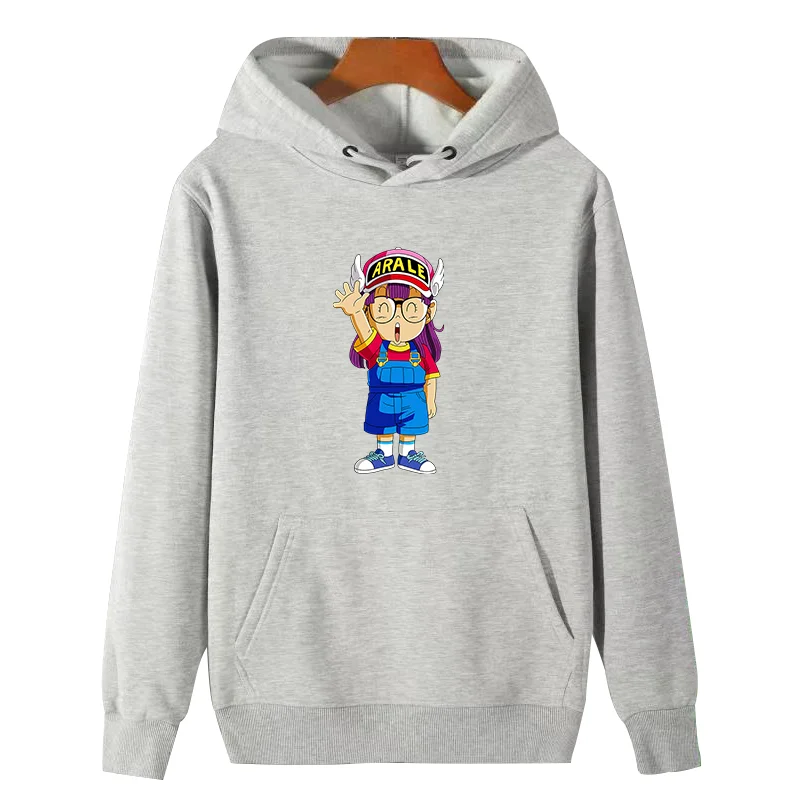 Dr Slump Japanese Manga graphic Hooded sweatshirts Arale Norimaki Japanese Anime Harajuku cotton fleece hoodie Men's sportswear