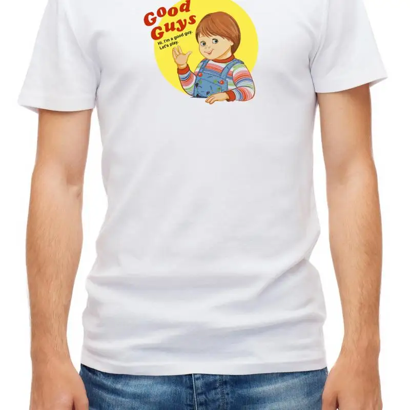 Фото Белая мужская футболка Good Guys Chucky Child's Play F162 №1