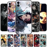 anime demon slayer blade phone cases for iphone 13 pro max case 12 11 pro max 8 plus 7plus 6s xr x xs 6 mini se mobile cell