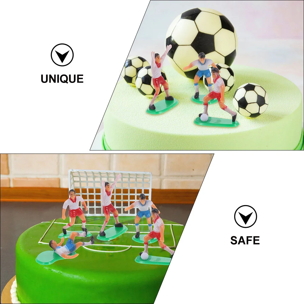 Цилиндр украшения торта настольный футбол футболист топперы пластиковые