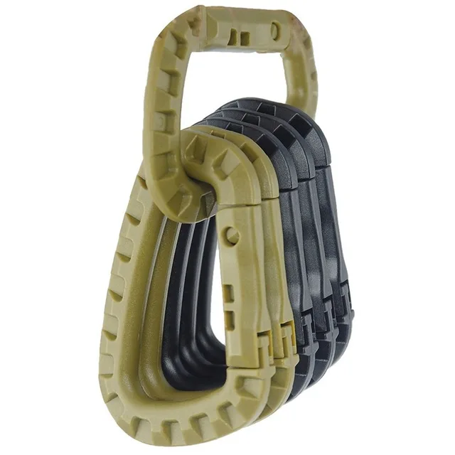 

4PCS Webbing Lock Grimlock Attach quickdraw Buckle Snap Shackle Carabiner Clip Mountain Molle Camp Hike Backpack climb Outdoor