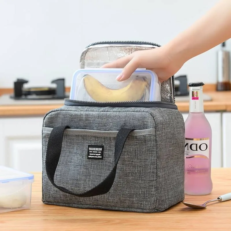 

Waterproof Insulated Lunch Bags Oxford Travel Necessary Picnic Pouch Unisex Thermal Dinner Box Food Case Accessories Gear