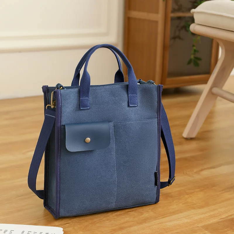 Кожаная сумка через плечо Morandi с верхней ручкой холщовая квадратная сумочка