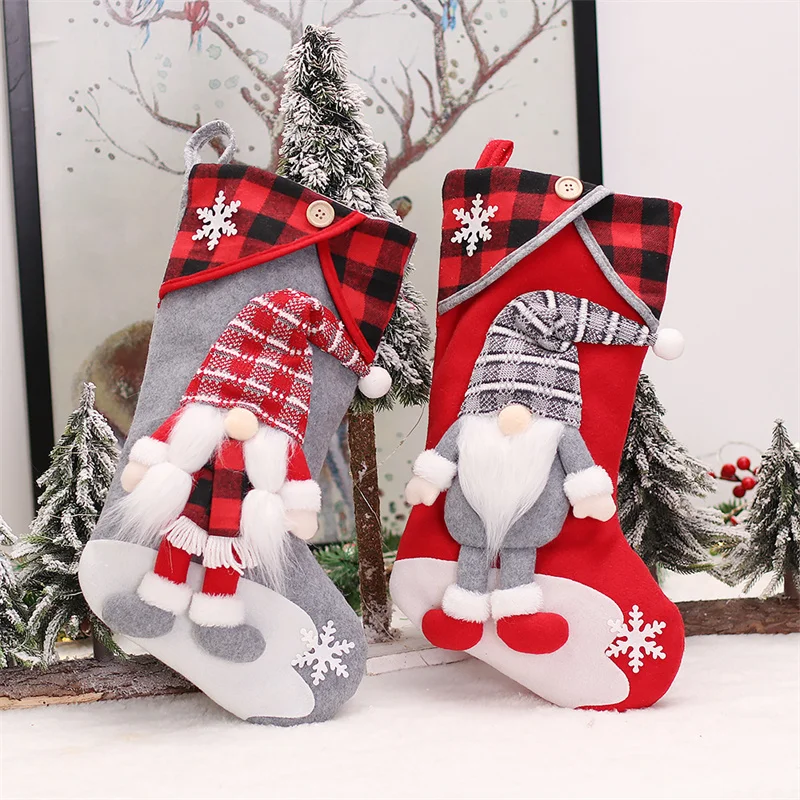 

Большие рождественские чулки, носки, рождественский подарок, украшения для дома, украшение для елки, новый год 2023, Рождество