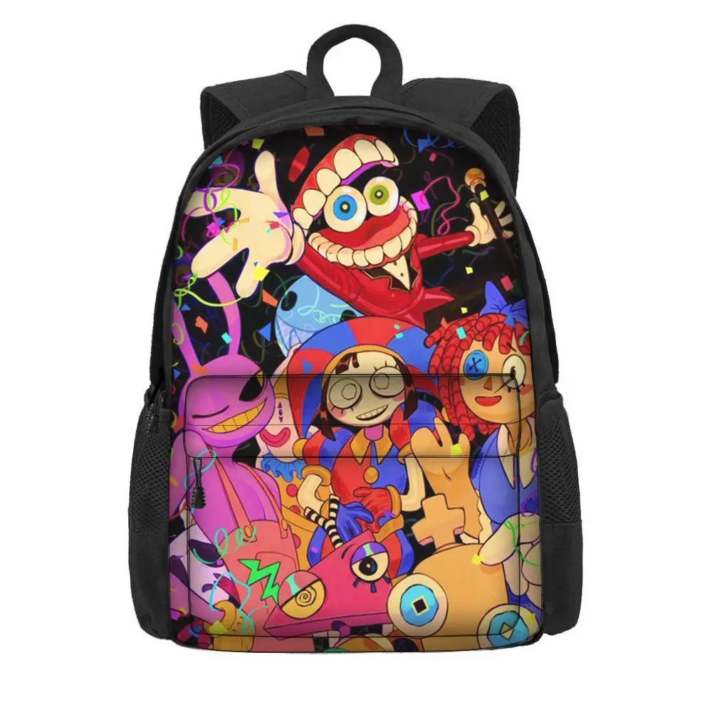 

Удивительный цифровой цирковый рюкзак аниме мультфильм студенческая сумка через плечо для женских подарков Студенческая сумка для путешествий
