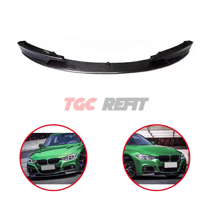 

For BMW 3 Series F30 F35 M-tech Real Carbon Fiber Lip Front Splitter Carbon High Quality Front Spoiler Front Bumper Lip Chin