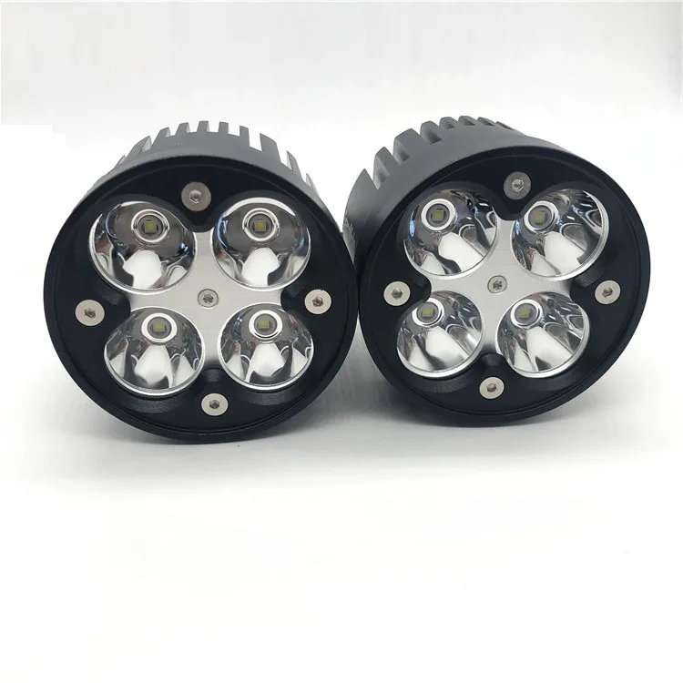 

Sercomoto 12V 4 inch round 40W LED Motorcycle Headlight Auxiliary White Yellow Fog Light for 4x4 ATV Universal Motorbicke